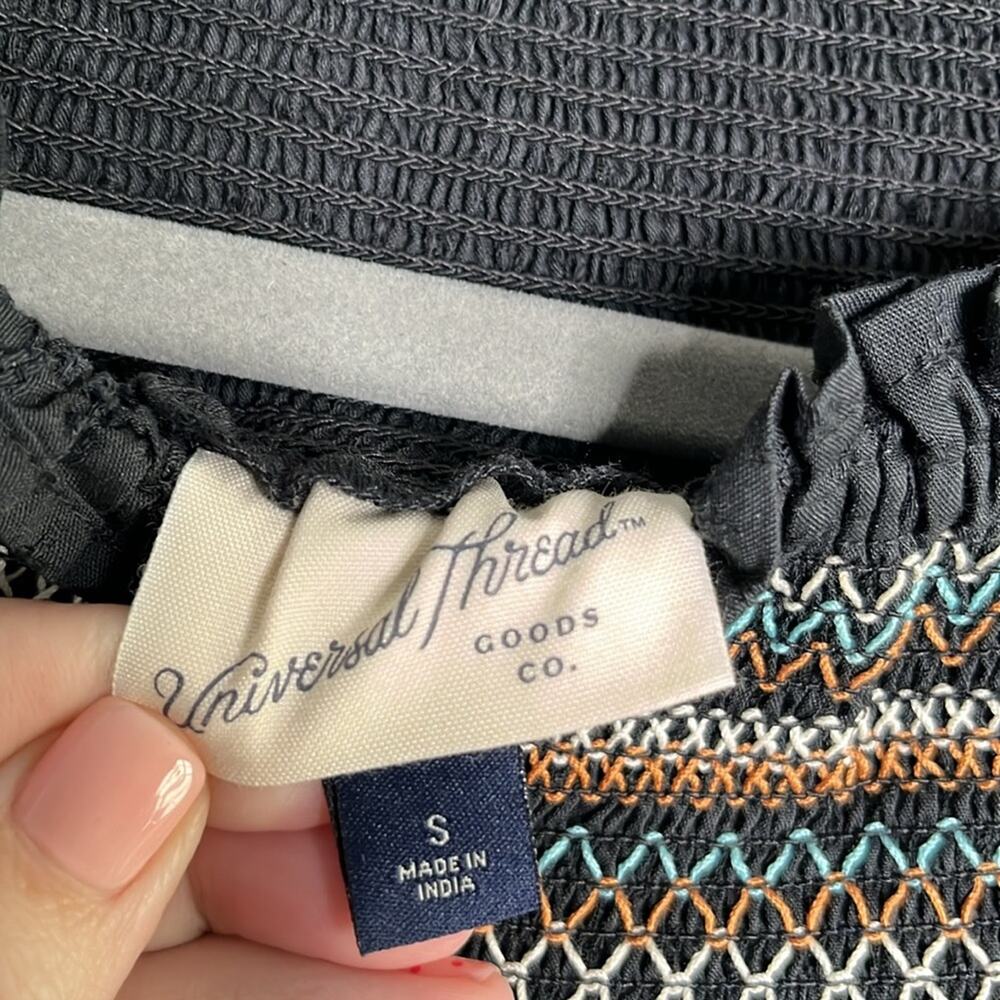 Universal Thread Gray Tiered Ruffle Maxi Dress Of… - image 7